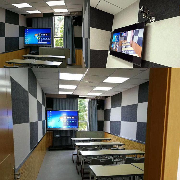 湖南岳陽(yáng)學(xué)校教室聚酯纖維吸音板聲學(xué)工程