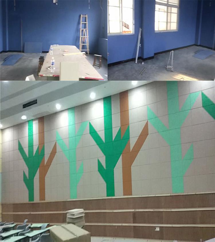 河南新鄉教室聚酯纖維吸音板聲學工程